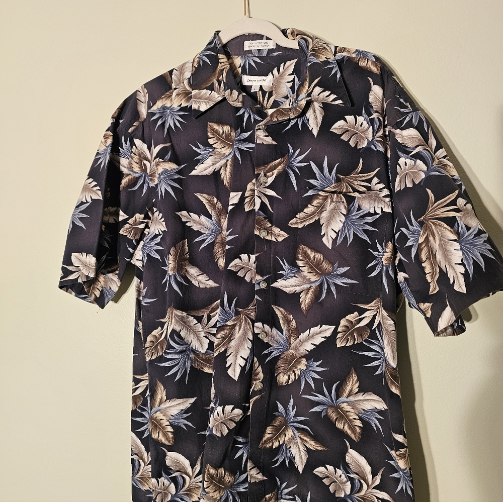 Tropical Black and Brown Men's Shirt